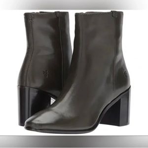 FRYE Women's Julia Leather Boot Forest Green Soft Nappa Lamb